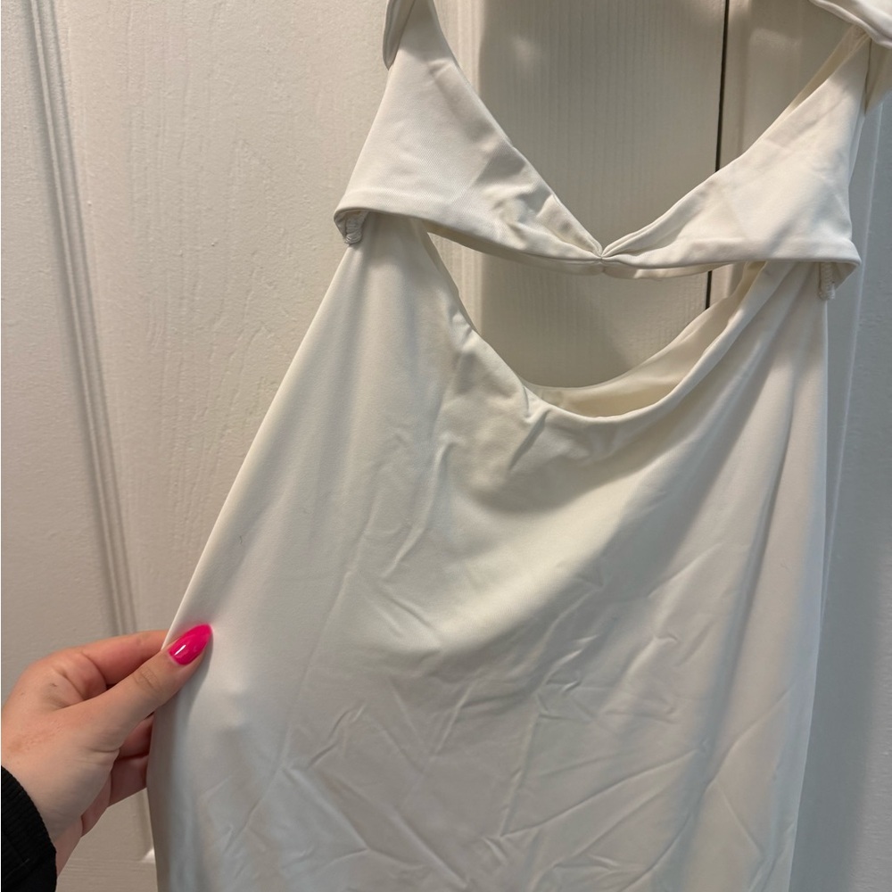 Meshki White XS Chloe Cut Out Maxi Dress - Picture 6 of 8